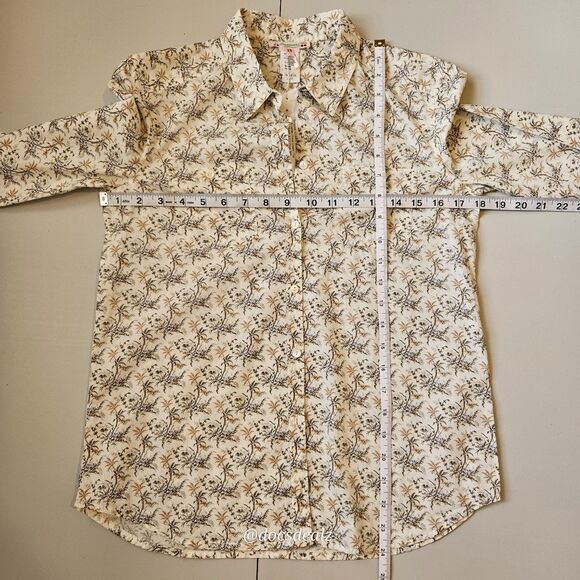Bonpoint Edmee Blouse Floral Cream Women's Size XS - Picture 4 of 5